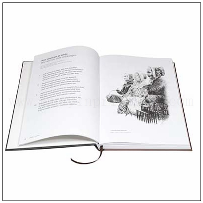 hardcover book with ribbon bookmark